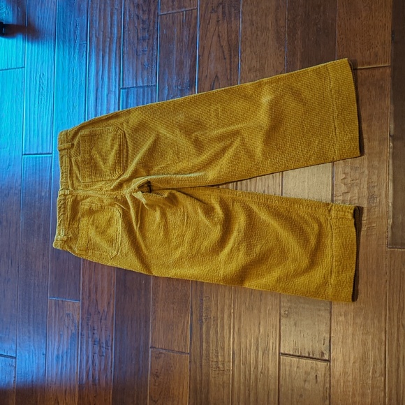 Madewell slim Emmett wide leg crop corduroy pants - Picture 4 of 7